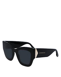 Victoria Beckham Plaque Butterfly Sunglasses, 51mm