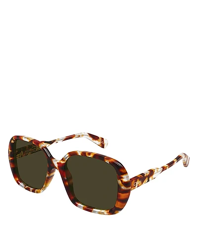Chloe Rectangular Sunglasses, 55mm