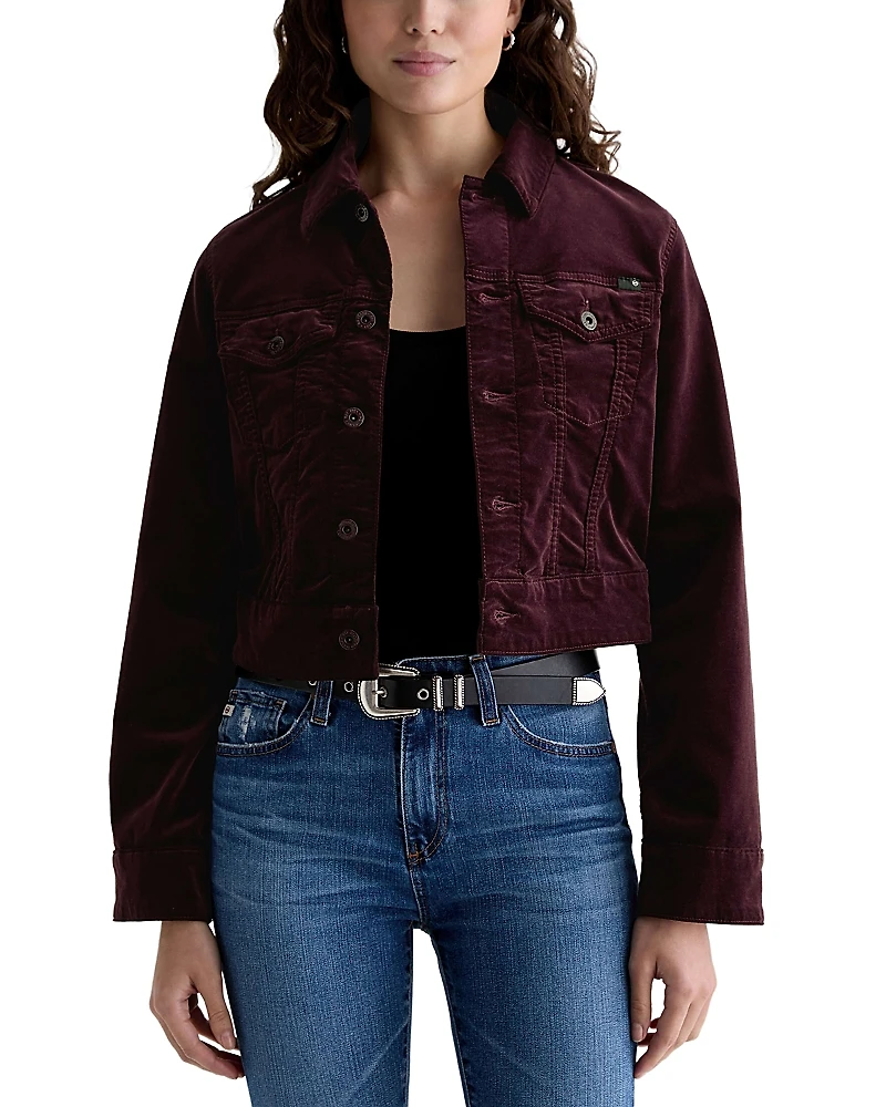 Ag Isa Cropped Trucker Jacket
