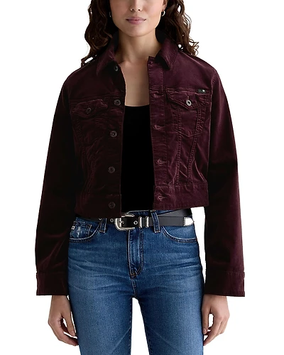 Ag Isa Cropped Trucker Jacket