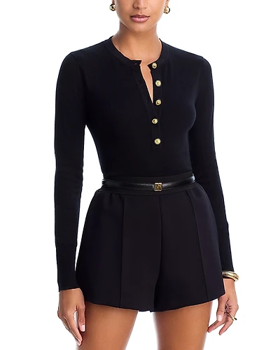 L'Agence Ronda Knit Henley Top