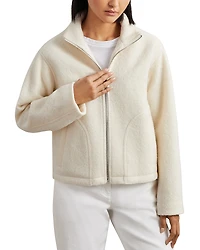 Reiss Darrion Knitted Wool Jacket