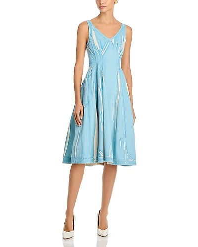 Marni Strech Denim Midi Baloon Dress