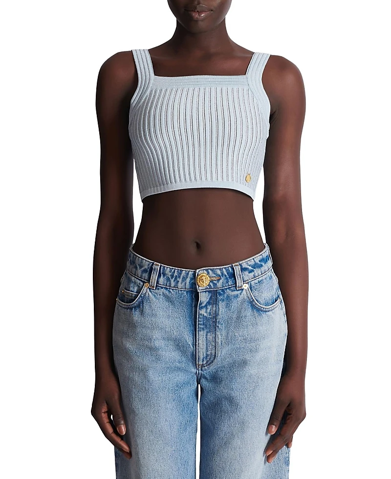 Balmain Textured Knit Top