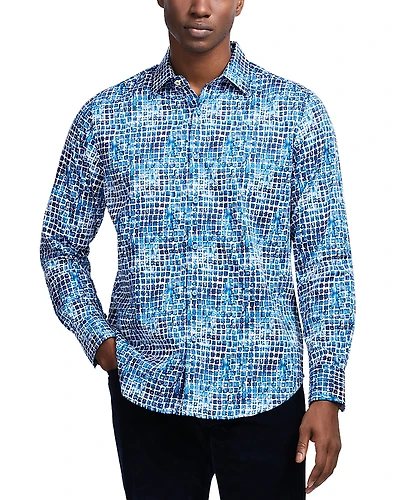 Robert Graham Hester Cotton Blend Button Down Shirt