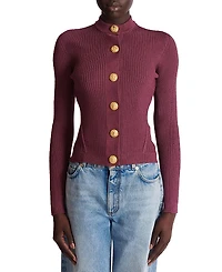 Balmain Fine Knit Cardigan with Buttons