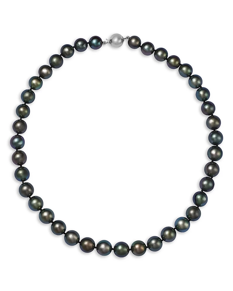 Bloomingdale's Fine Collection Tahitian Black Pearl Necklace