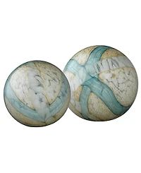 Jamie Young Cosmos Hand Blow Glass Orbs, Set of 2