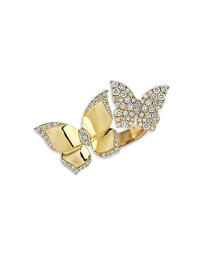Piranesi Double Butterfly Diamond Ring