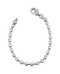 Oradina Sterling Silver Axis Bead Bracelet