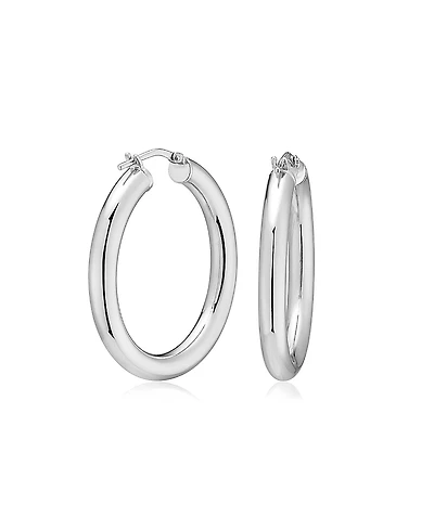 Oradina Sterling Silver Everyday Bold Hoops