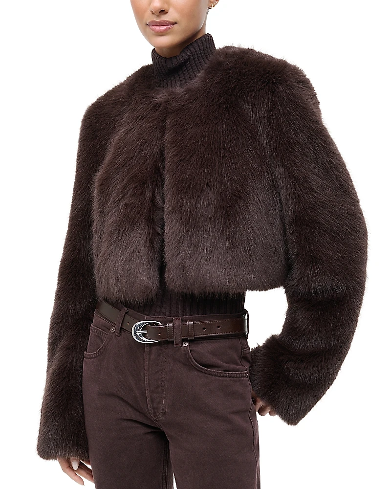 Staud Casimira Faux Fur Jacket