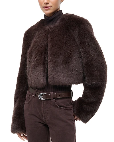 Staud Casimira Faux Fur Jacket