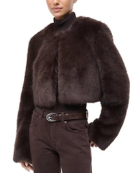 Staud Casimira Faux Fur Jacket