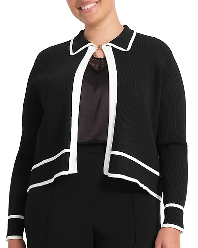 Estelle Plus Gracie Contrast Cardigan
