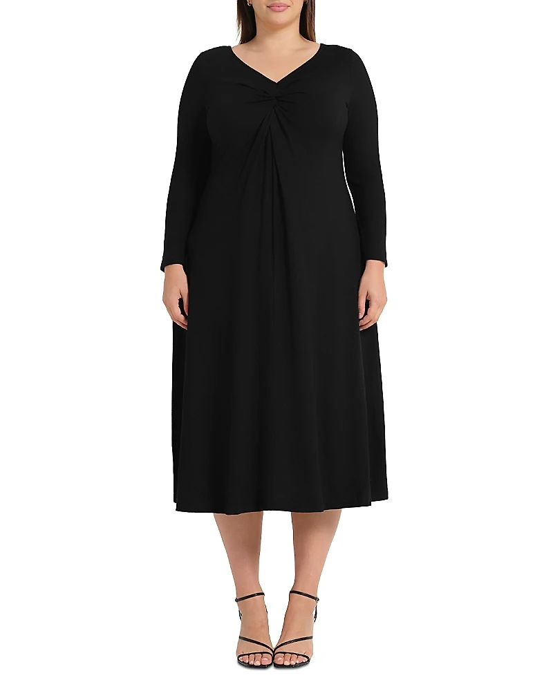 Estelle Plus Equinox Long Sleeve Dress