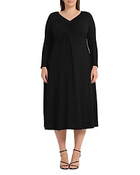 Estelle Plus Equinox Long Sleeve Dress