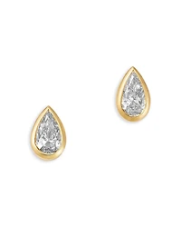 Bloomingdale's Fine Collection Luxe Collection Certified Lab Grown Diamond Pear Bezel Stud Earrings