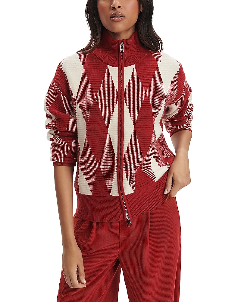 Varley Karina Jacquard Knit Jacket
