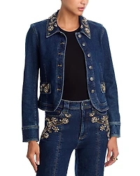 Cinq a Sept Crystal Ivy Embellished Reve Jacket