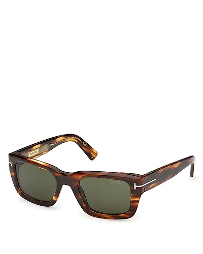 Tom Ford Rectangular Sunglasses, 52mm