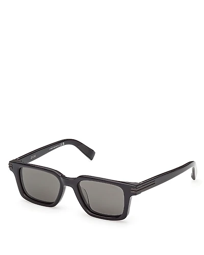Zenga Rectangular Sunglasses, 52mm