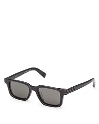 Zenga Rectangular Sunglasses, 52mm