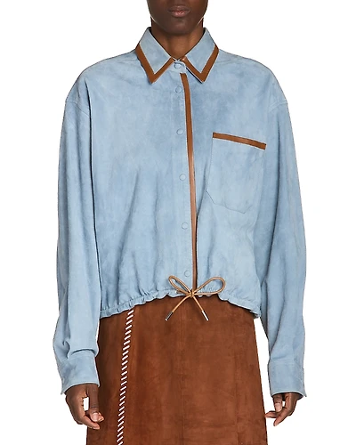 Marni Suede Drawcord Shirt
