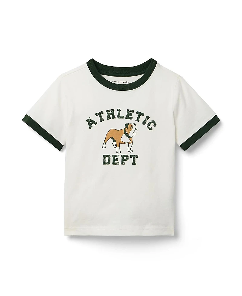 Janie and Jack Unisex Bulldog Tee - Little Kid, Big Kid