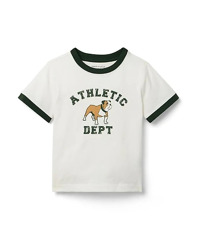 Janie and Jack Unisex Bulldog Tee - Little Kid, Big Kid