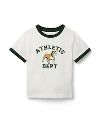 Janie and Jack Unisex Bulldog Tee - Little Kid, Big Kid