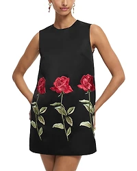 Leo Lin Yvonne Embroidered Mini Dress