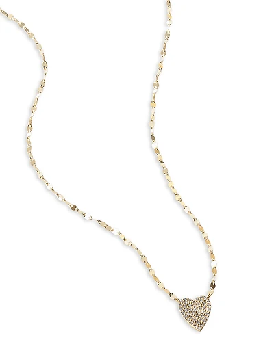 Lana Jewelry Diamond Pave Heart Pendant Necklace