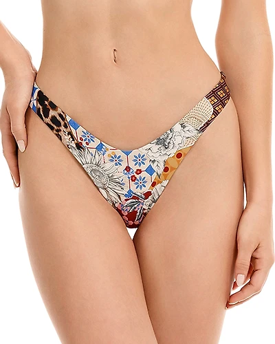 Agua Bendita Avy Quilt Reversible Bikini Bottom