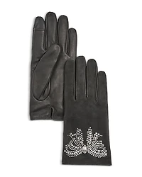 Kurt Geiger London Belgravia Bow Leather Gloves