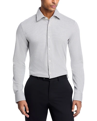Boss Hank Slim Fit Button-Front Performance Shirt