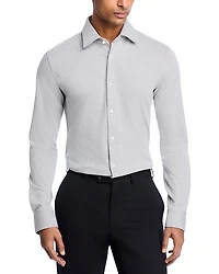 Boss Hank Slim Fit Button-Front Performance Shirt
