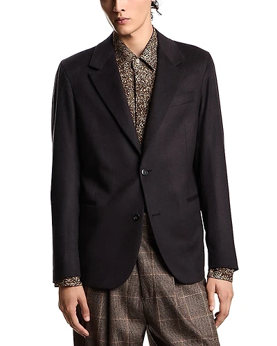 Emporio Armani Regular Fit Cashmere Blazer