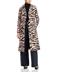 Cara Karlie Zebra Velveteen Trench Coat