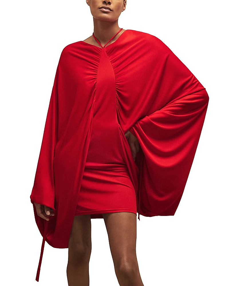 Reiss Jete Batwing Jersey Mini Dress