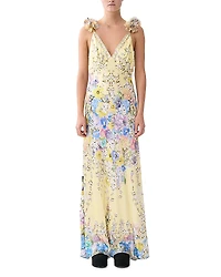 Camilla V Neck Bias Slip Dress