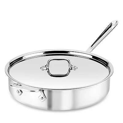 All Clad D3 Stainless 3 Ply Bonded Cookware Saute Pan, 5 Qt.