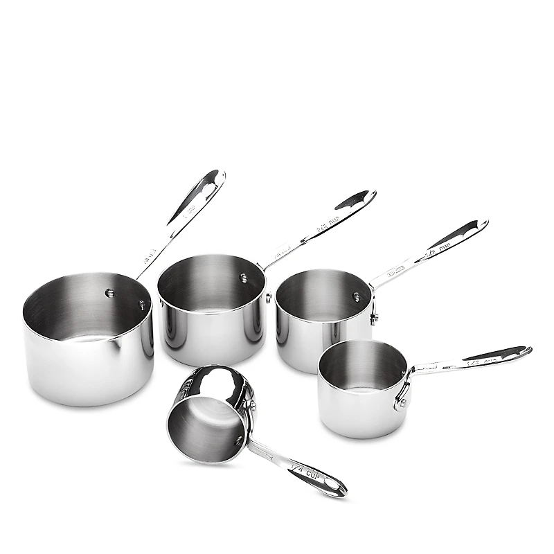 All Clad Stainless Steel 5 Piece Measuring Cup Set