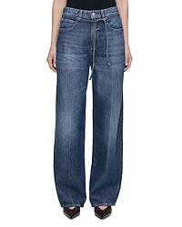DL1961 Casie Aura Mid Rise Wide Leg Jeans
