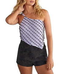 Nasty Gal Studded Asymmetric One Shoulder Top