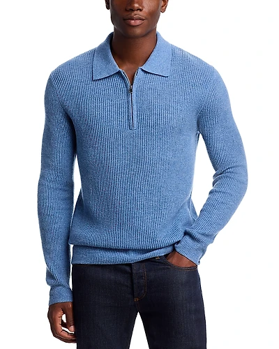 Rails Monty Zipper Polo Wool Long Sleeve Sweater