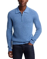 Rails Monty Zipper Polo Wool Long Sleeve Sweater