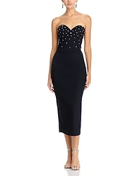 Chiara Boni La Petite Robe Mahta Embellished Midi Dress