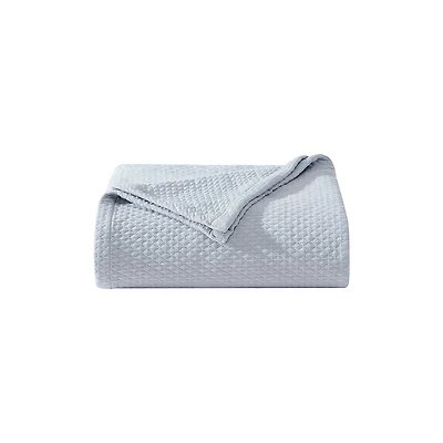 Vera Wang Matelasse Woven Cotton Blanket