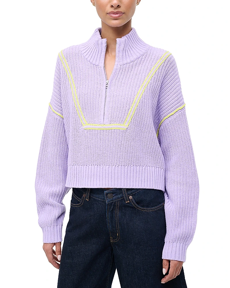 Staud Cropped Hampton Sweater